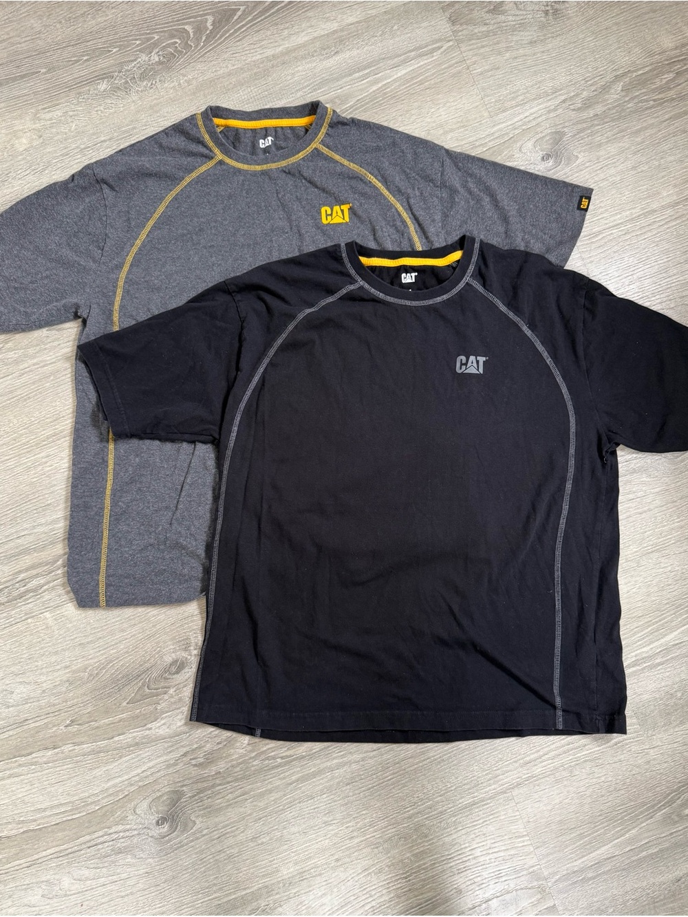Set of Two Caterpillar Short Sleeve Crew T-Shirts